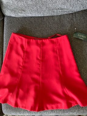 Ralph Lauren Red Skirt Nwt size 4
